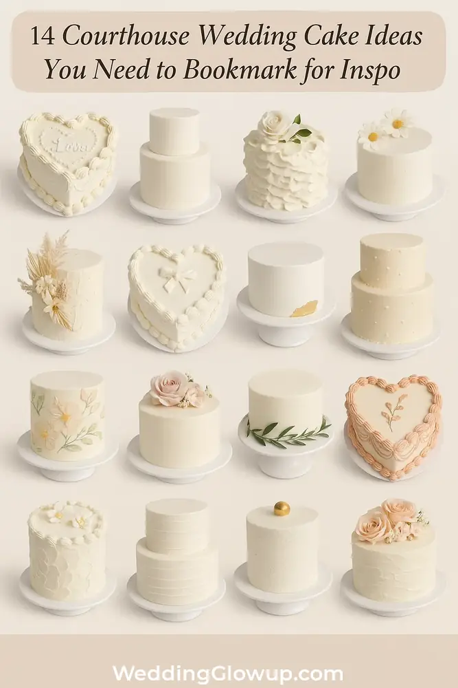 14 Courthouse Wedding Cake Ideas You Need to Bookmark for Inspo